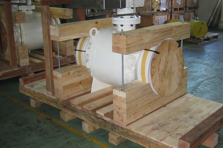 Packing of equipment and products at site 1