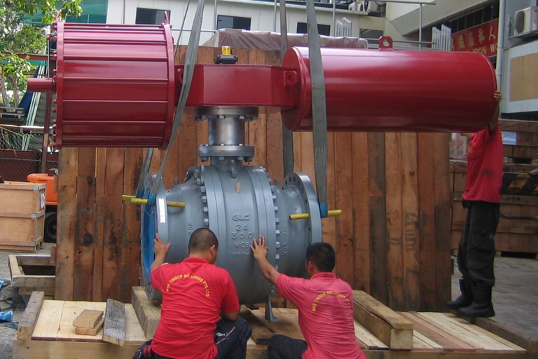 Packing of equipment and products at site 8