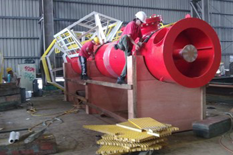 Packing of equipment and products at site 6
