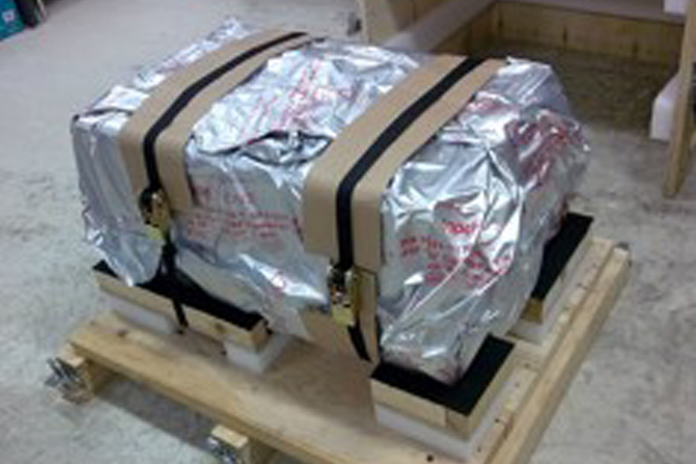 Packing of equipment and products at site 5